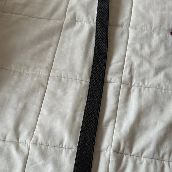 Hunting Season Black Snake-Skin Textured Belt display picture 1